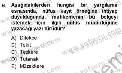 Mesleki Yazışmalar Dersi 2013 - 2014 Yılı (Final) Dönem Sonu Sınav Soruları 6. Soru