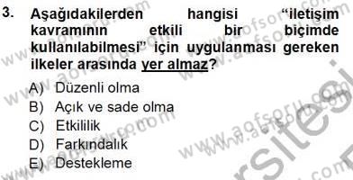 Mesleki Yazışmalar Dersi 2013 - 2014 Yılı Tek Ders Sınav Soruları 3. Soru