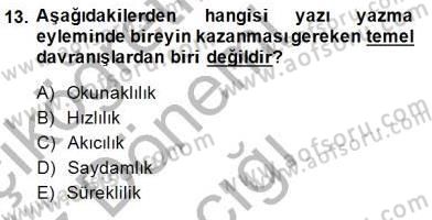 Mesleki Yazışmalar Dersi Ara Sınavı Deneme Sınav Soruları 13. Soru
