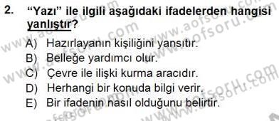 Mesleki Yazışmalar Dersi Ara Sınavı Deneme Sınav Soruları 2. Soru