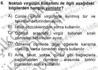 Mesleki Yazışmalar Dersi Ara Sınavı Deneme Sınav Soruları 6. Soru