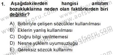 Mesleki Yazışmalar Dersi 2014 - 2015 Yılı (Final) Dönem Sonu Sınav Soruları 1. Soru