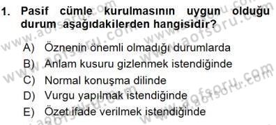 Mesleki Yazışmalar Dersi Ara Sınavı Deneme Sınav Soruları 1. Soru