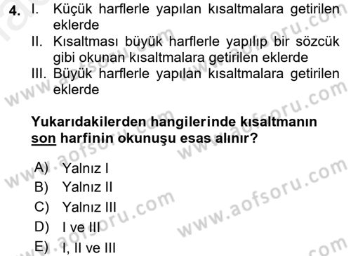Mesleki Yazışmalar Dersi 2016 - 2017 Yılı (Final) Dönem Sonu Sınav Soruları 4. Soru