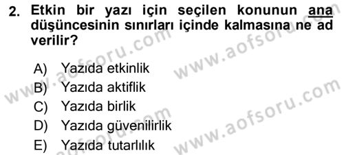 Mesleki Yazışmalar Dersi 2020 - 2021 Yılı Yaz Okulu Sınav Soruları 2. Soru