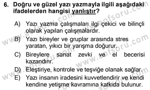 Mesleki Yazışmalar Dersi 2020 - 2021 Yılı Yaz Okulu Sınav Soruları 6. Soru