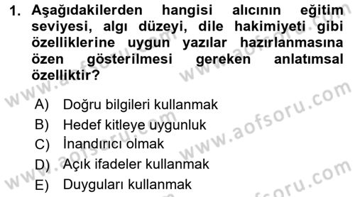 Mesleki Yazışmalar Dersi 2021 - 2022 Yılı (Final) Dönem Sonu Sınav Soruları 1. Soru