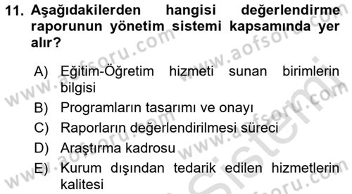 Mesleki Yazışmalar Dersi 2023 - 2024 Yılı (Final) Dönem Sonu Sınav Soruları 11. Soru