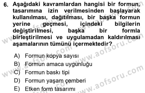 Mesleki Yazışmalar Dersi 2023 - 2024 Yılı (Final) Dönem Sonu Sınav Soruları 6. Soru