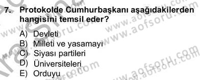 İş Ortamında Protokol Ve Davranış Kuralları Dersi 2012 - 2013 Yılı (Vize) Ara Sınav Soruları 7. Soru