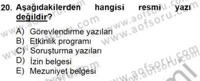 İş Ortamında Protokol Ve Davranış Kuralları Dersi 2014 - 2015 Yılı (Vize) Ara Sınav Soruları 20. Soru