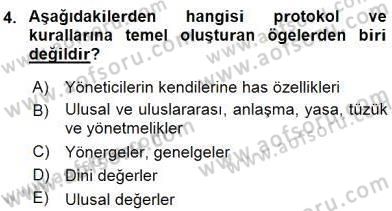 İş Ortamında Protokol Ve Davranış Kuralları Dersi 2015 - 2016 Yılı (Vize) Ara Sınav Soruları 4. Soru