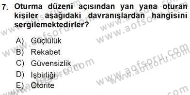 İş Ortamında Protokol Ve Davranış Kuralları Dersi 2015 - 2016 Yılı (Final) Dönem Sonu Sınavı 7. Soru