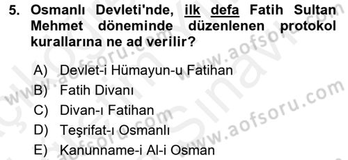 İş Ortamında Protokol Ve Davranış Kuralları Dersi 2017 - 2018 Yılı (Vize) Ara Sınav Soruları 5. Soru