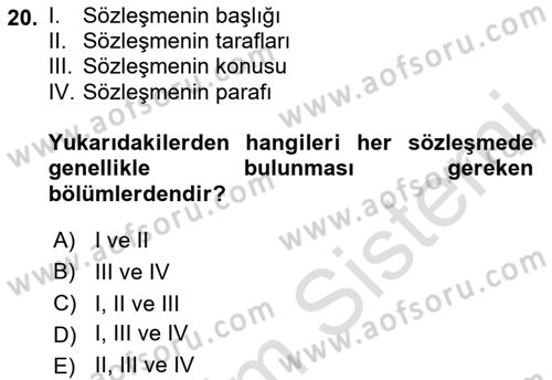 İş Ortamında Protokol Ve Davranış Kuralları Dersi 2021 - 2022 Yılı (Vize) Ara Sınav Soruları 20. Soru
