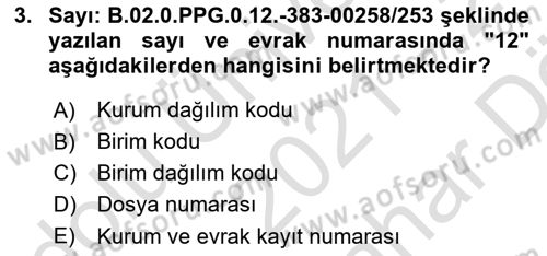 İş Ortamında Protokol Ve Davranış Kuralları Dersi 2021 - 2022 Yılı (Vize) Ara Sınav Soruları 3. Soru