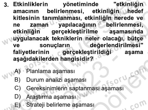 İş Ortamında Protokol Ve Davranış Kuralları Dersi 2023 - 2024 Yılı (Final) Dönem Sonu Sınav Soruları 3. Soru