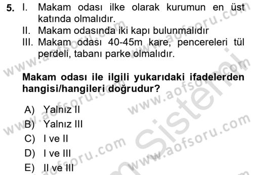 İş Ortamında Protokol Ve Davranış Kuralları Dersi 2023 - 2024 Yılı (Final) Dönem Sonu Sınav Soruları 5. Soru