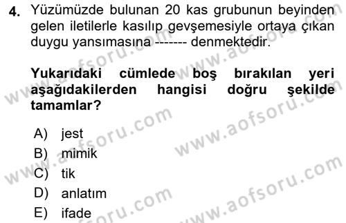 İş Ortamında Protokol Ve Davranış Kuralları Dersi 2024 - 2025 Yılı Yaz Okulu Sınav Soruları 4. Soru