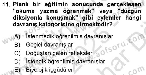 İş Ortamında Protokol Ve Davranış Kuralları Dersi 2025 - 2026 Yılı (Vize) Ara Sınav Soruları 11. Soru