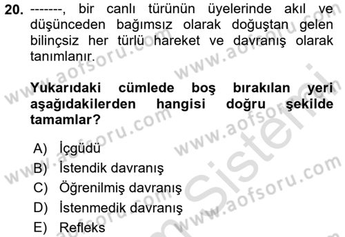 İş Ortamında Protokol Ve Davranış Kuralları Dersi 2025 - 2026 Yılı (Vize) Ara Sınav Soruları 20. Soru
