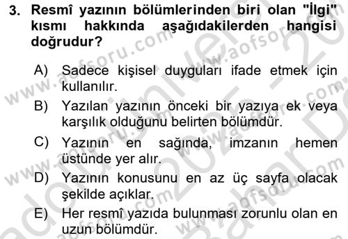 İş Ortamında Protokol Ve Davranış Kuralları Dersi 2025 - 2026 Yılı (Vize) Ara Sınav Soruları 3. Soru