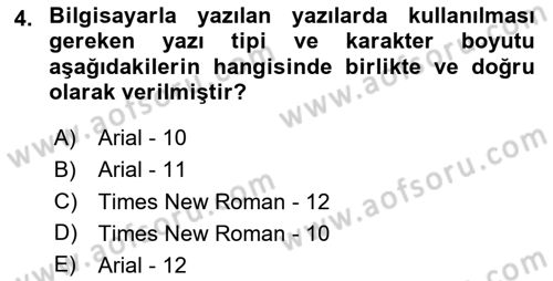 İş Ortamında Protokol Ve Davranış Kuralları Dersi 2025 - 2026 Yılı (Vize) Ara Sınav Soruları 4. Soru