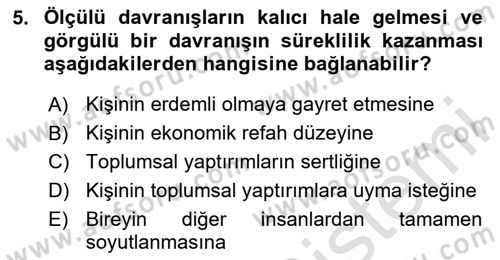 İş Ortamında Protokol Ve Davranış Kuralları Dersi 2025 - 2026 Yılı (Vize) Ara Sınav Soruları 5. Soru