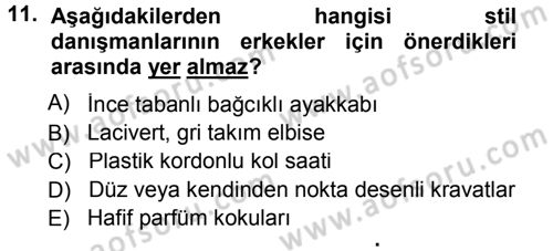 Yönetici Asistanlığı Dersi 2012 - 2013 Yılı (Final) Dönem Sonu Sınav Soruları 11. Soru