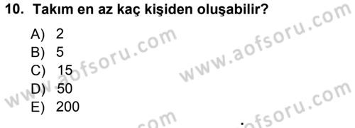 Yönetici Asistanlığı Dersi 2013 - 2014 Yılı Tek Ders Sınav Soruları 10. Soru