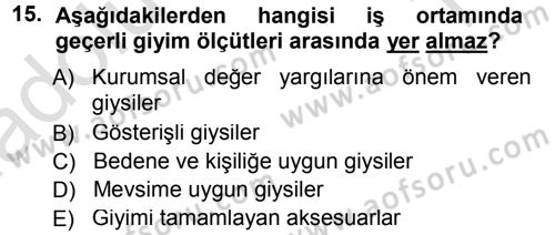 Yönetici Asistanlığı Dersi 2013 - 2014 Yılı Tek Ders Sınav Soruları 15. Soru