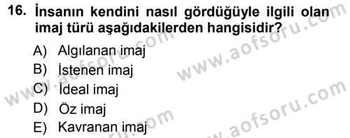 Yönetici Asistanlığı Dersi 2013 - 2014 Yılı Tek Ders Sınav Soruları 16. Soru