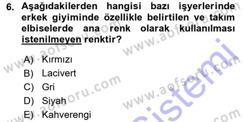 Yönetici Asistanlığı Dersi 2015 - 2016 Yılı (Final) Dönem Sonu Sınav Soruları 6. Soru