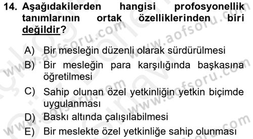 Yönetici Asistanlığı Dersi 2016 - 2017 Yılı (Final) Dönem Sonu Sınav Soruları 14. Soru