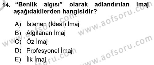 Yönetici Asistanlığı Dersi 2018 - 2019 Yılı Yaz Okulu Sınav Soruları 14. Soru