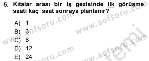 Yönetici Asistanlığı Dersi 2019 - 2020 Yılı (Final) Dönem Sonu Sınavı 5. Soru