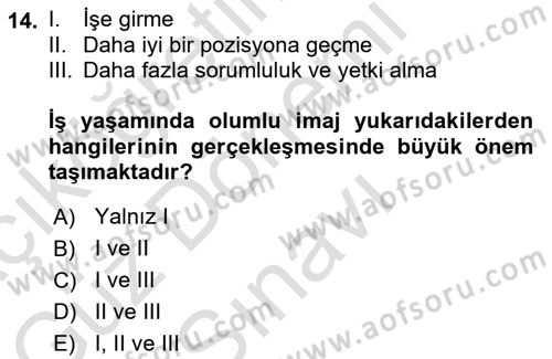 Yönetici Asistanlığı Dersi 2021 - 2022 Yılı (Final) Dönem Sonu Sınav Soruları 14. Soru