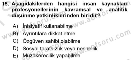 Yönetici Asistanlığı Dersi 2021 - 2022 Yılı (Final) Dönem Sonu Sınav Soruları 15. Soru