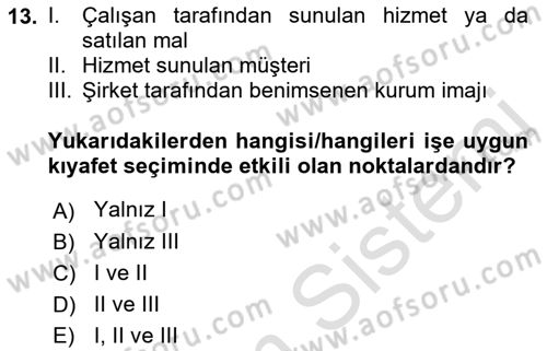 Yönetici Asistanlığı Dersi 2021 - 2022 Yılı Yaz Okulu Sınav Soruları 13. Soru