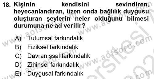 Yönetici Asistanlığı Dersi 2021 - 2022 Yılı Yaz Okulu Sınav Soruları 18. Soru