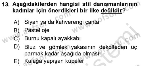 Yönetici Asistanlığı Dersi 2022 - 2023 Yılı Yaz Okulu Sınav Soruları 13. Soru