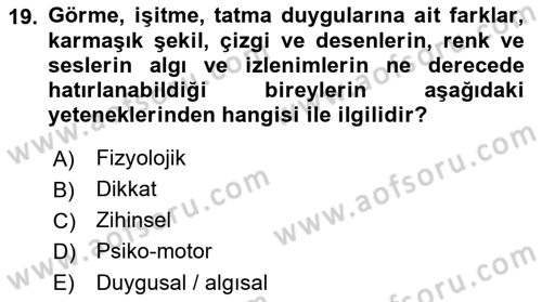 Yönetici Asistanlığı Dersi 2022 - 2023 Yılı Yaz Okulu Sınav Soruları 19. Soru