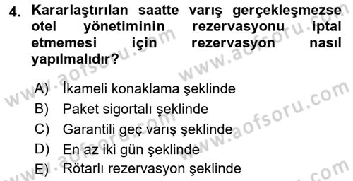 Yönetici Asistanlığı Dersi 2023 - 2024 Yılı (Final) Dönem Sonu Sınav Soruları 4. Soru