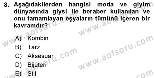 Yönetici Asistanlığı Dersi 2023 - 2024 Yılı (Final) Dönem Sonu Sınav Soruları 8. Soru
