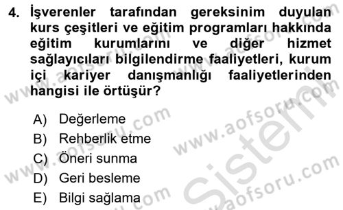 Yönetici Asistanlığı Dersi 2023 - 2024 Yılı Yaz Okulu Sınav Soruları 4. Soru
