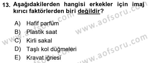 Yönetici Asistanlığı Dersi 2025 - 2026 Yılı (Final) Dönem Sonu Sınav Soruları 13. Soru
