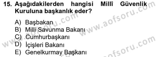 Kamu Özel Kesim Yapısı Ve İlişkileri Dersi 2012 - 2013 Yılı (Vize) Ara Sınavı 15. Soru