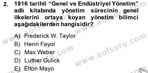 Kamu Özel Kesim Yapısı Ve İlişkileri Dersi 2014 - 2015 Yılı (Vize) Ara Sınavı 2. Soru