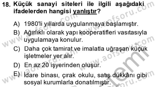 Kamu Özel Kesim Yapısı Ve İlişkileri Dersi 2014 - 2015 Yılı (Final) Dönem Sonu Sınavı 18. Soru