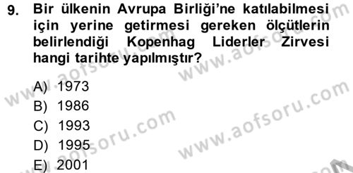 Kamu Özel Kesim Yapısı Ve İlişkileri Dersi 2014 - 2015 Yılı (Final) Dönem Sonu Sınavı 9. Soru